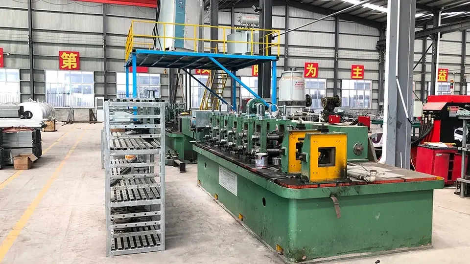 Metal component production equipment inside a factory
