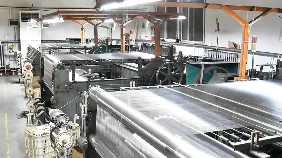 Wire processing machinery in a production workshop