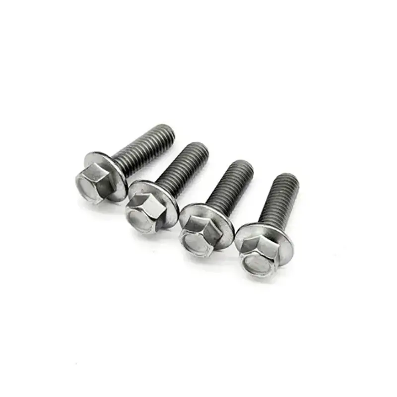 Four standard silver metal screws with cross-recessed heads
