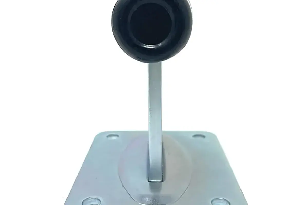 Steel stop component for a sliding gate end position