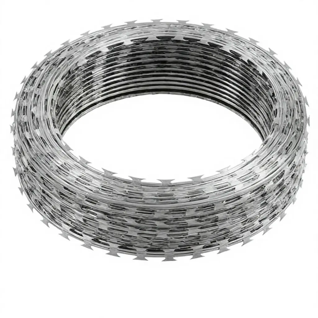 Product rendering of a compact razor wire coil