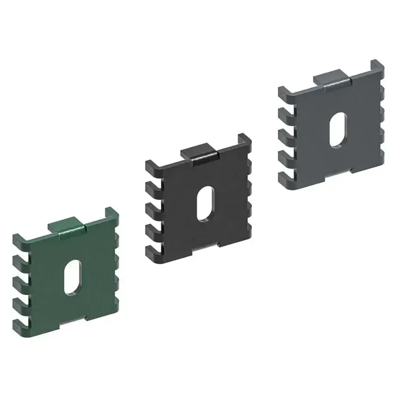 Individual mesh fence clips in three finishes