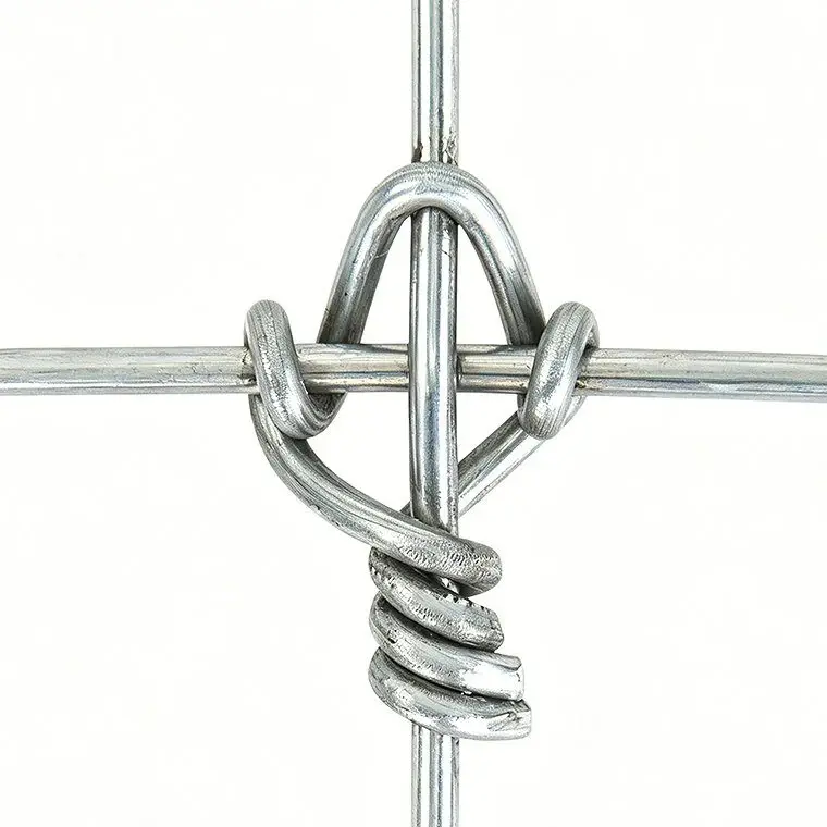 Close-up rendering of a fixed-knot wire junction
